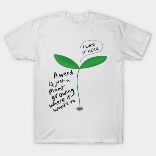 Weed with Speech Bubble T-Shirt